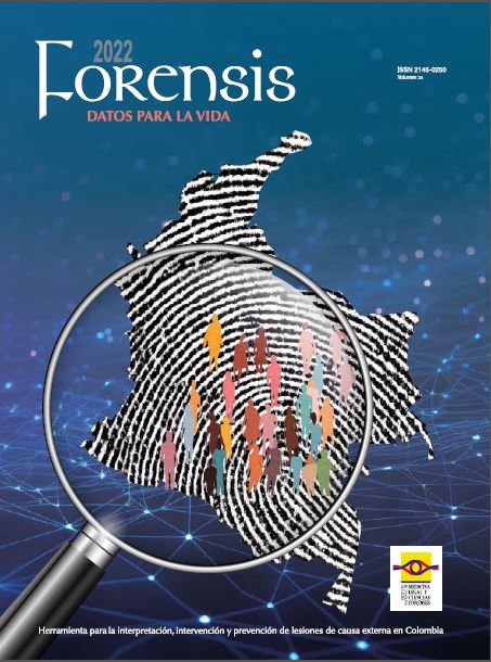 Imagen de la portada del Forensis 2022 Datos para la Vida